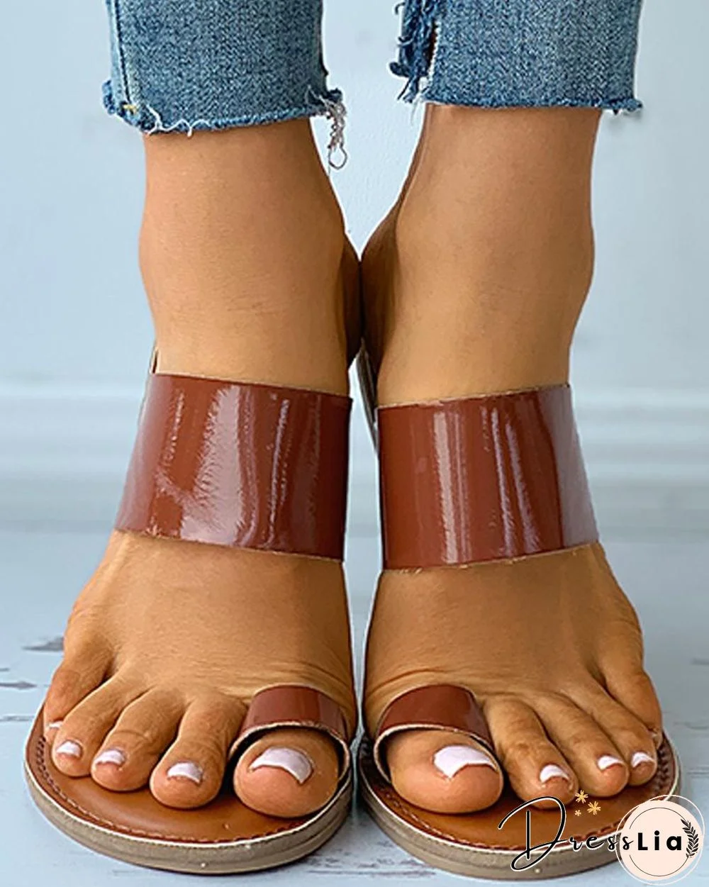 Toe Ring Casual Slide Slippers