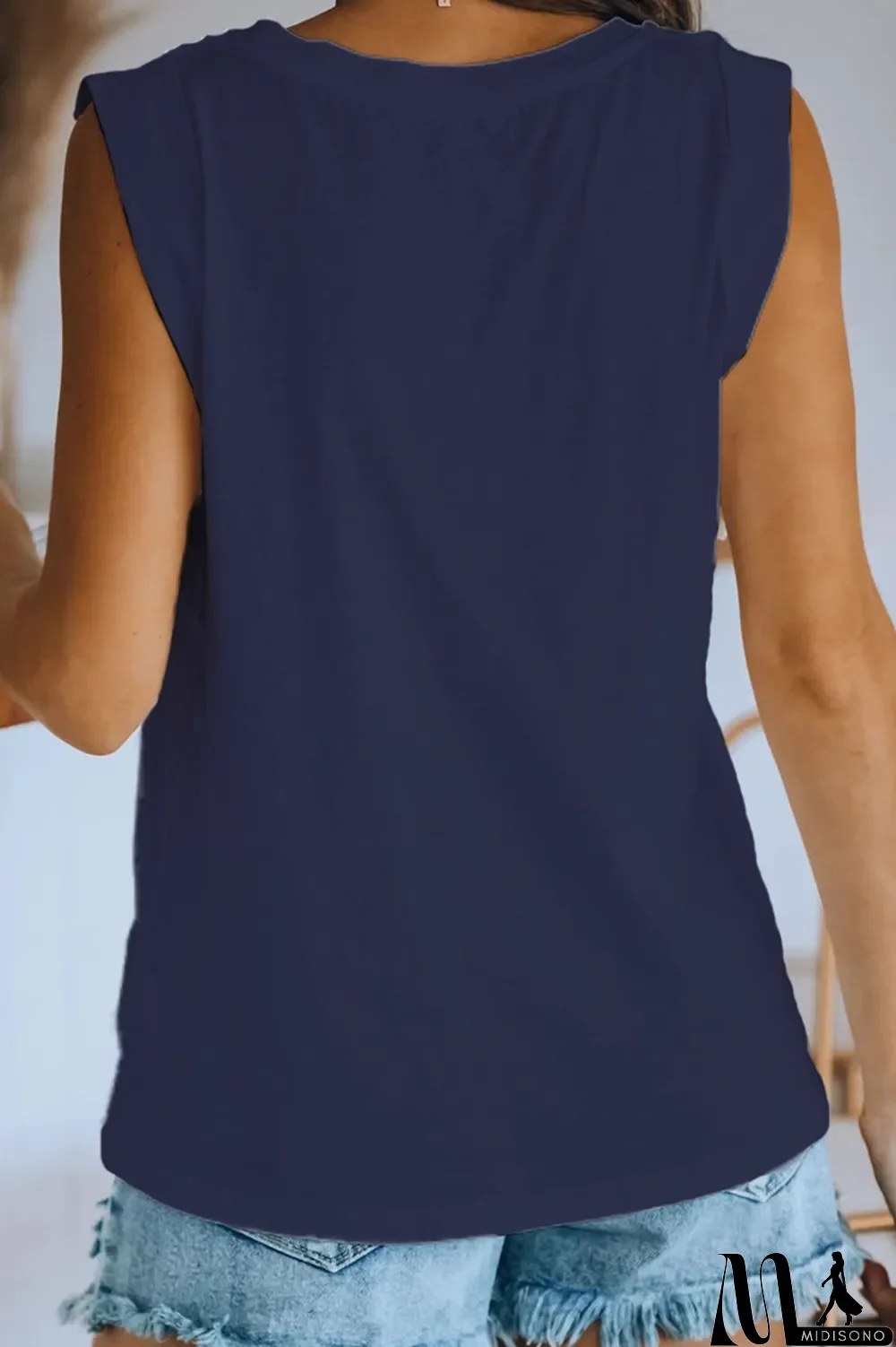 MidiSono - Casual Solid Basic O Neck T-Shirts(4 Colors)