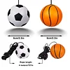 2 Pack Garage Parking Aid,Garage Car Stop Indicator,Garage Parking Assist Stop Ball,Parking Ball Guide System,Double Car Parking Aid with Telescopic Adjustable Length(basketball shape+soccer shape)