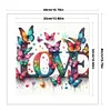 Love Butterfly-11CT Stamped Cross Stitch 40*40cm/15.75*15.75in tapestrymarket