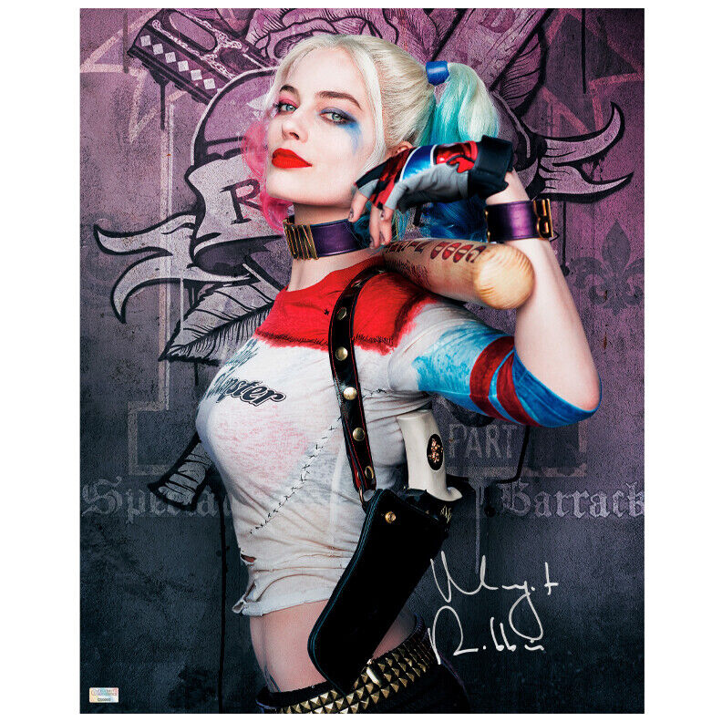 Margot Robbie Autographed Suicide Squad Harley Quinn 16×20 Photo Poster painting