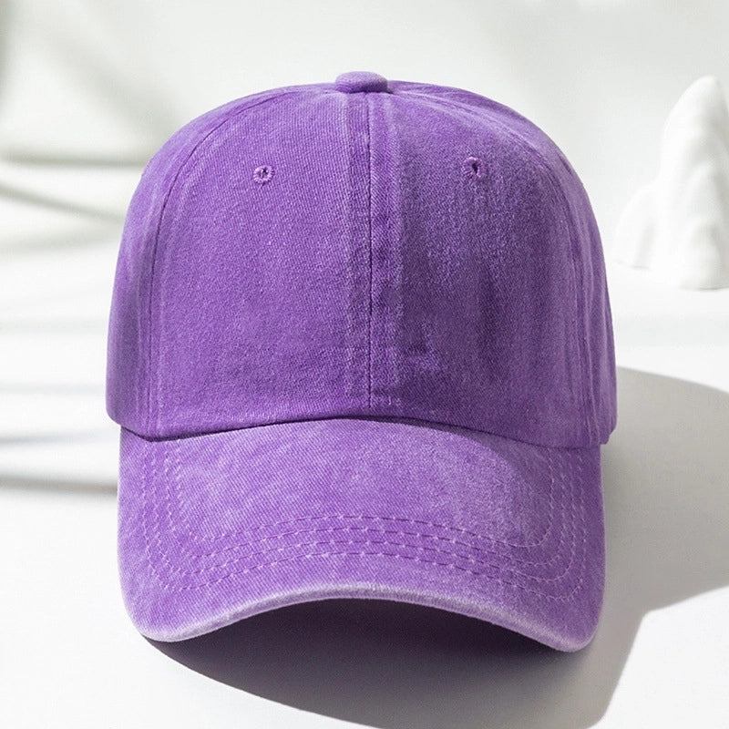 Unisex Retro Solid Color Baseball Cap