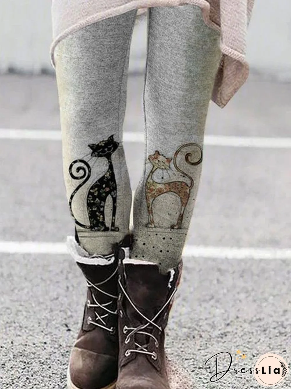 Animal Cotton Casual Leggings