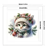(Stamped/Counted) Cat-18CT Cross Stitch 30*30cm/11.81*11.81in