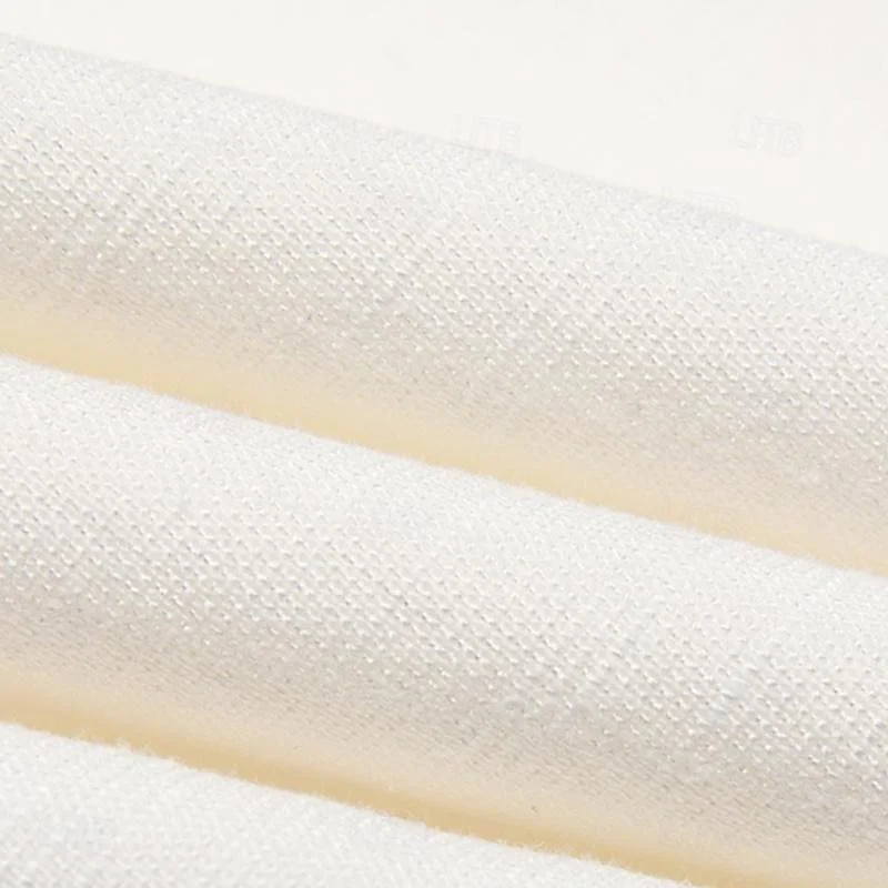 Men's Linen Buttoned Plain Pants