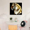 Bead Embroidery - Partial Printed 9CT Tiger(47x45 CM)