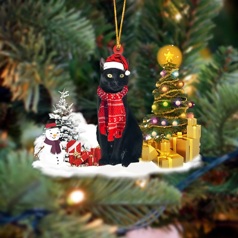 VigorDaily Bombay Cat Christmas Ornament SM100