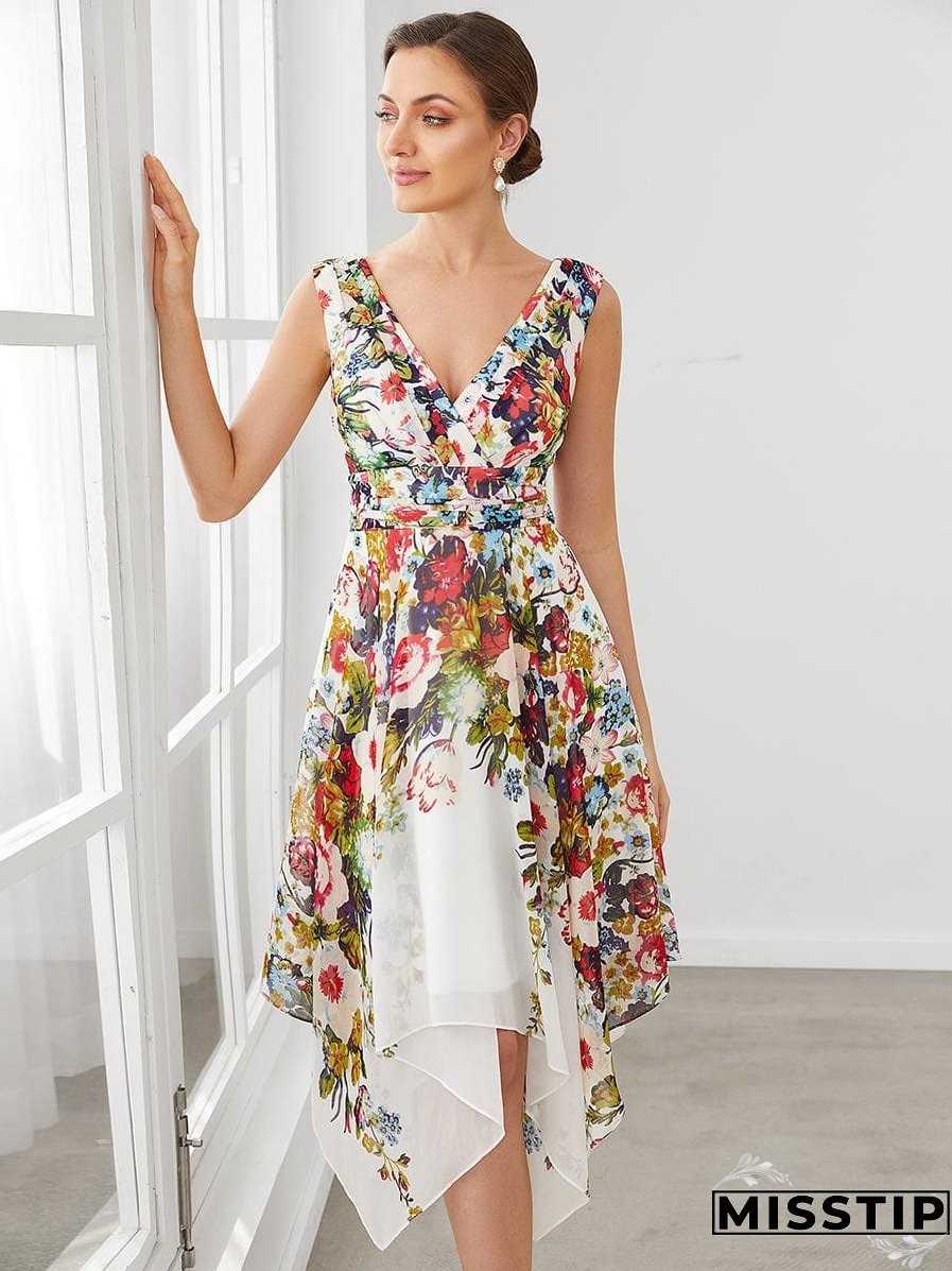 Chic Floral Ruffle Top