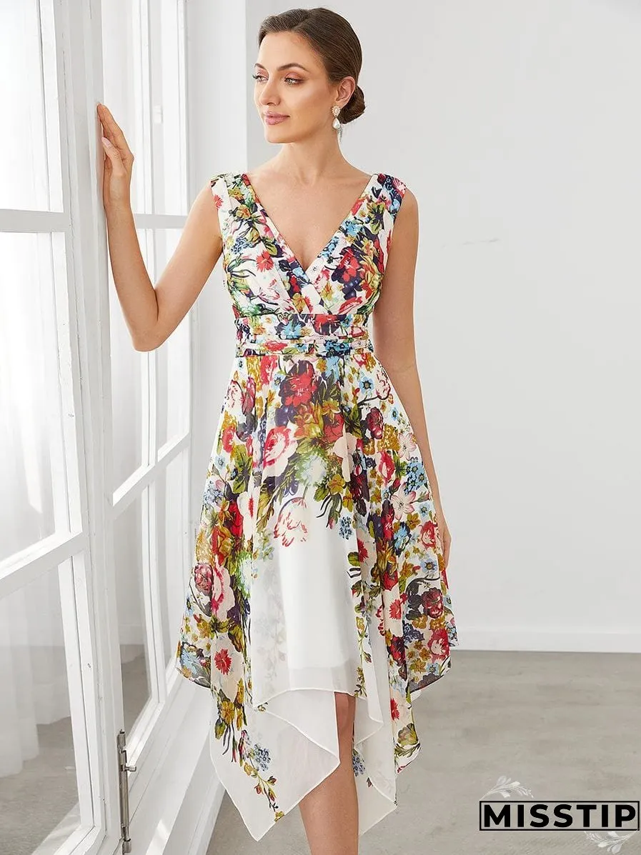 Chic Floral Ruffle Top