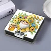 Diamond Painting PU Gnome Notecard Box with 160 Sheets Paper Note Holder