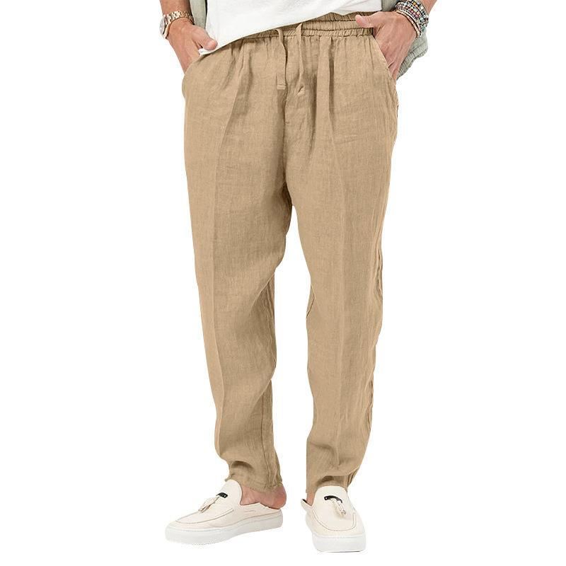 Men's Solid Color Basic Straight Casual Pants