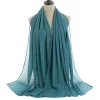 Plain Color Soft Chiffon Long Gauze Shawl Women Hijab