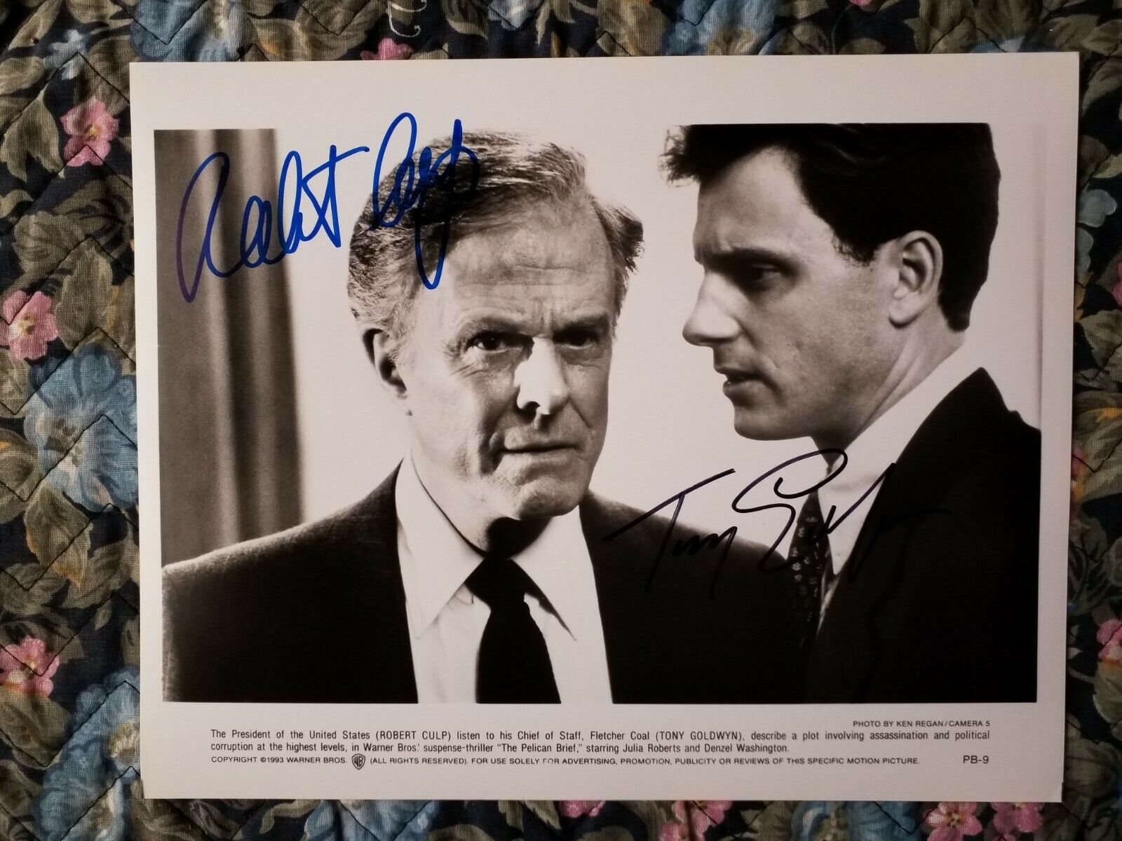 Robert Culp & Tony Goldwyn Authentic Signed Autograph Movie Still - 8 x 10 Photo Poster painting