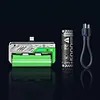 【3C CERTIFIE】Detachable Charging Module &ndash; 22.5W Fast Charging, 5000mAh Battery. Equipped with Replaceable Battery and Dual Type-C/Lightning Plugs, and Allowed on Planes