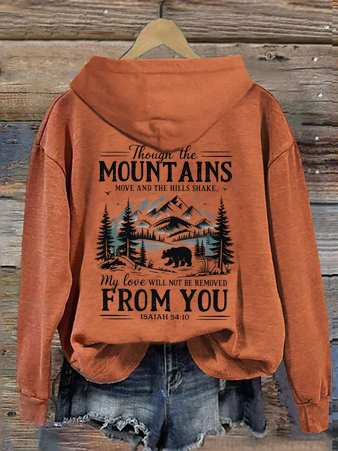 Though The Mountains Move Vintage Hoodie