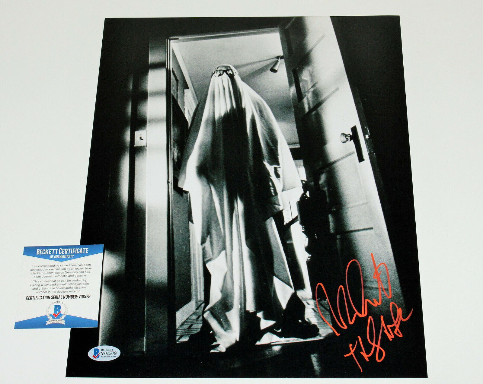 NICK CASTLE SIGNED HALLOWEEN 'MICHAEL MYERS' 11x14 Photo Poster painting C BECKETT COA BAS PROOF