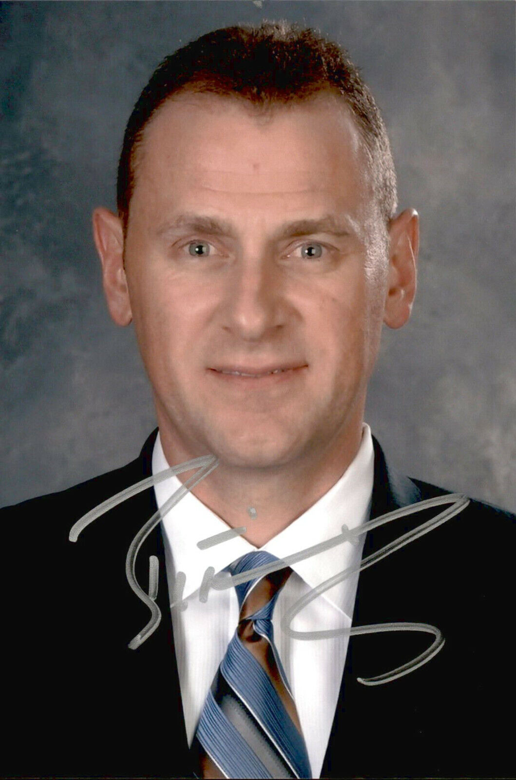 Brad Treliving SIGNED 4x6 Photo Poster painting CALGARY FLAMES GM