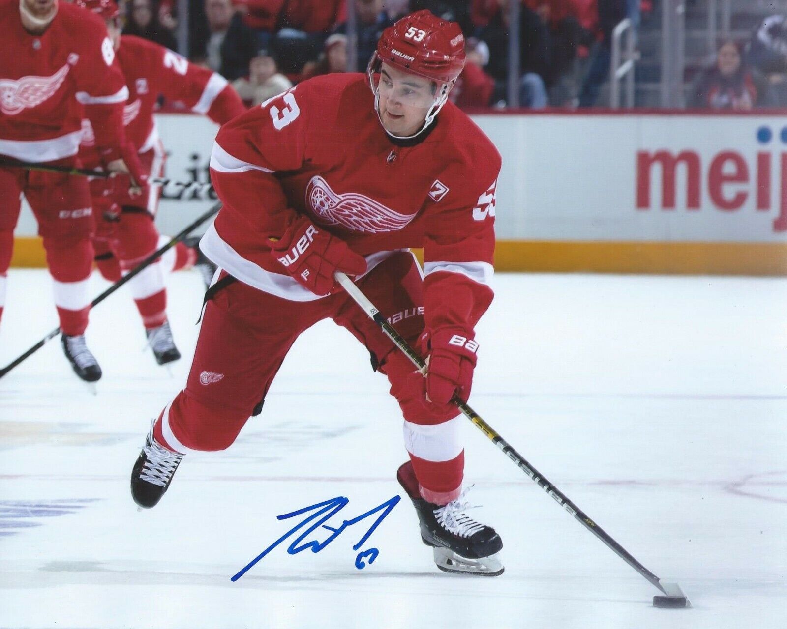 Taro Hirose Signed 8x10 Photo Poster painting Detroit Red Wings Autographed COA B