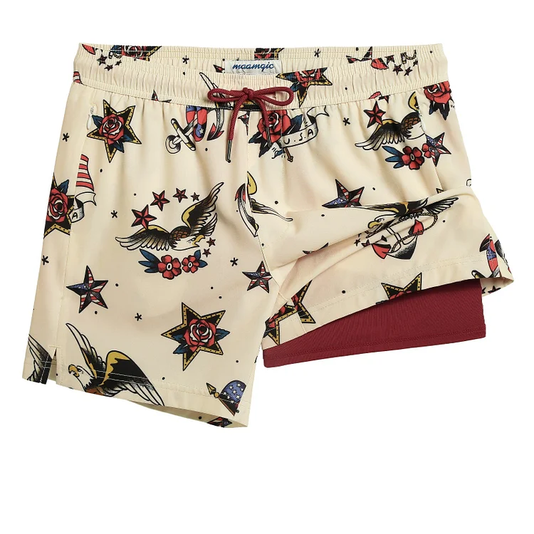 Effortless Bald Eagle 5.5" Swim Shorts