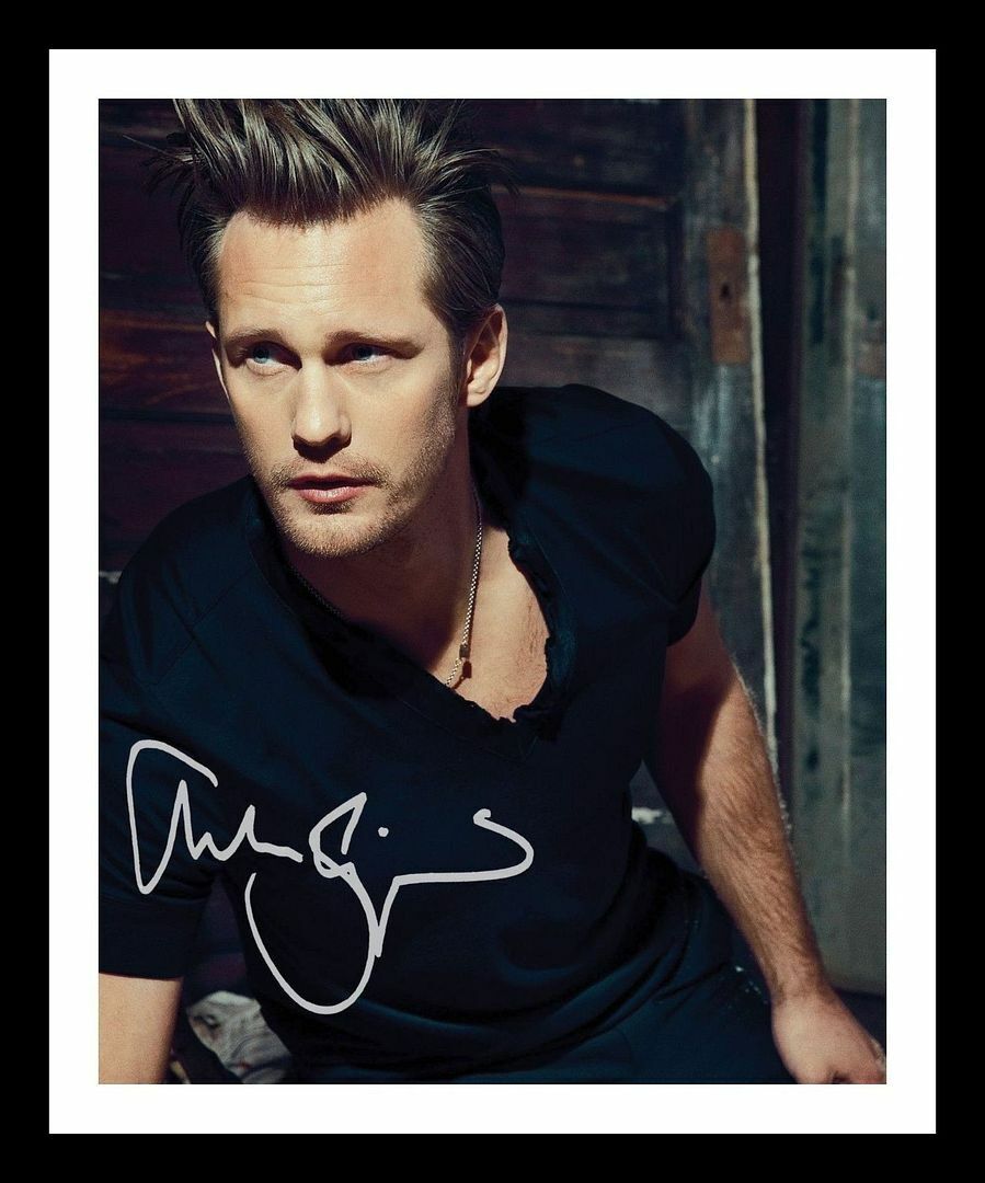 Alexander Skarsgard Autograph Signed & Framed Photo Poster painting