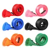 6Pcs Fishing Rod Cover with Elastic Rope Mesh Fishing Pole Protect Sleeve (Camo)