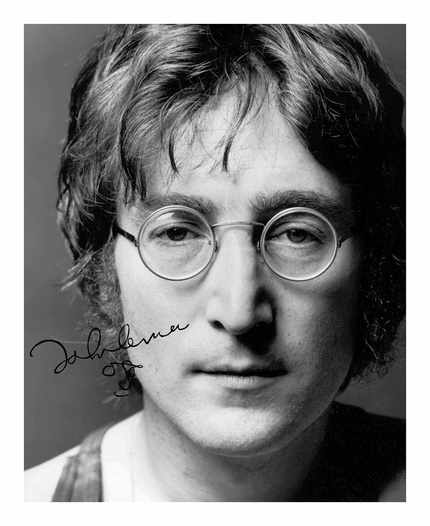 John Lennon Autograph Signed & Framed Photo Poster painting 1