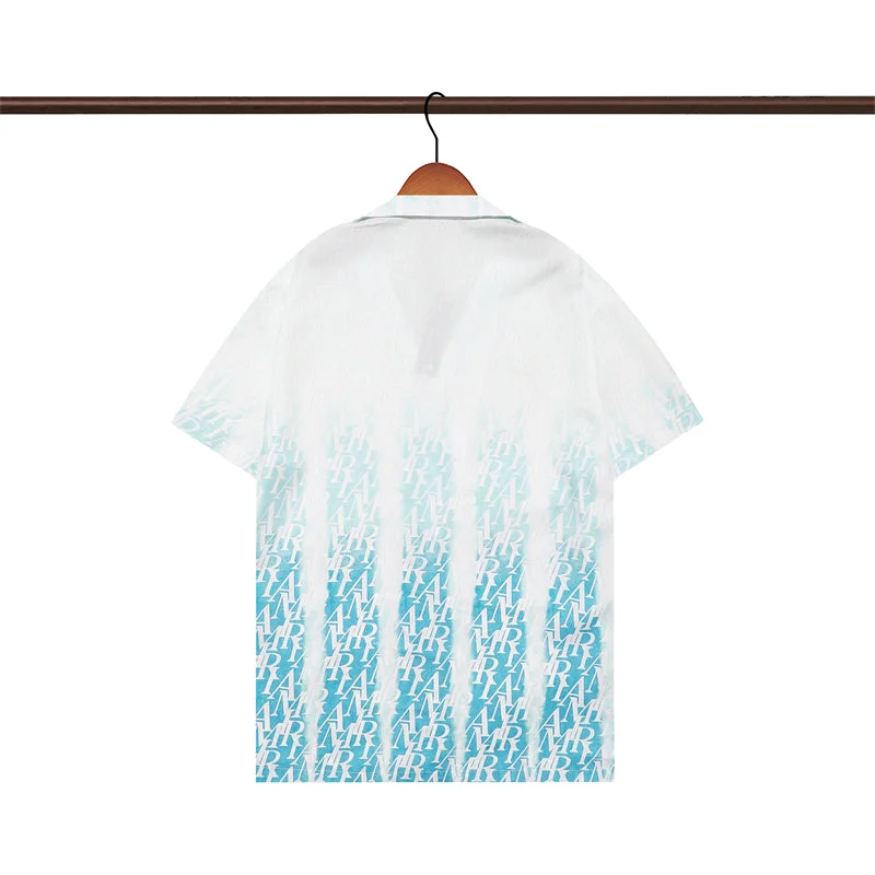AMIRI 2023 new silk short-sleeved shirt