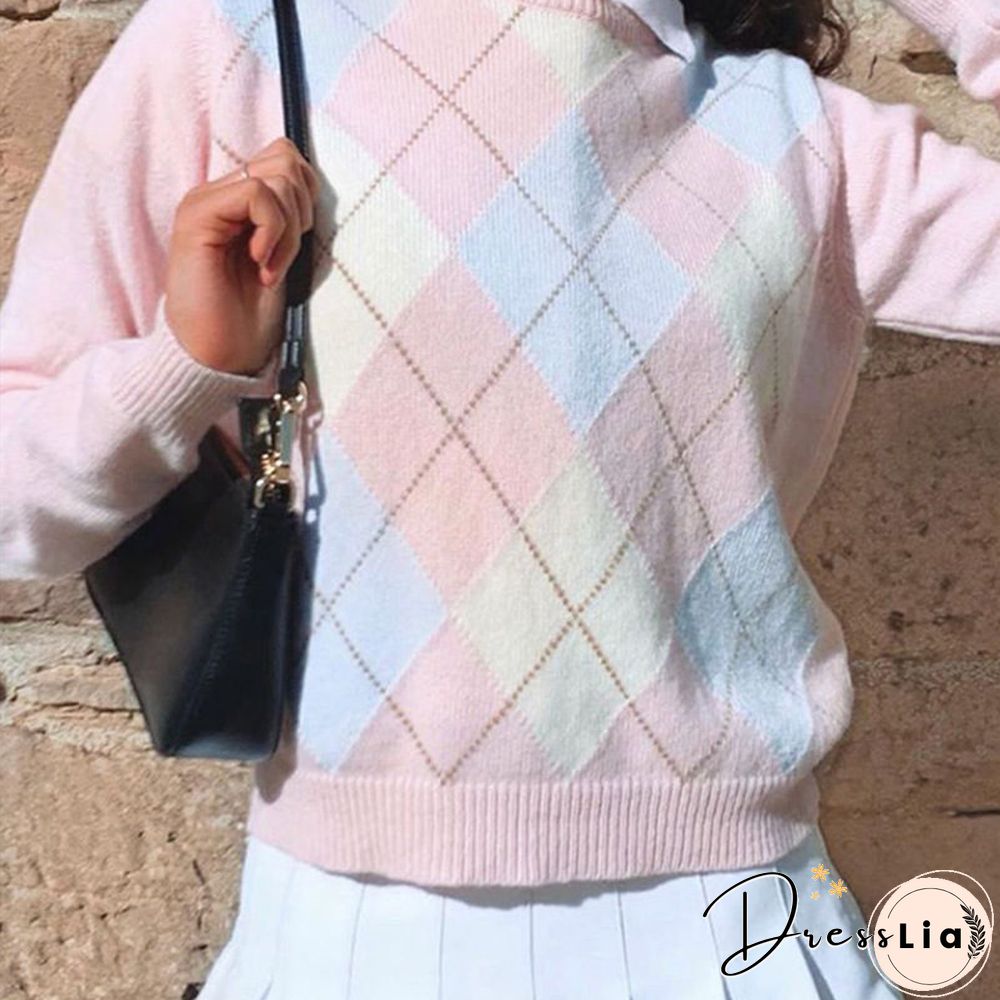 Women Sweater Round Neck Pullover Sweater Long Sleeve Knitwear Fall Winter Sweaters Ladies Knitted Tops Warm Womens Sweaters