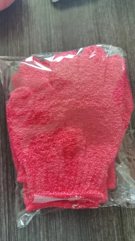 Minimalist Solid Color Nylon Bath Gloves