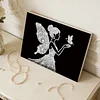 DIY Pearl Painting Butterfly Girl for Home Wall Decor with Frame(20x30cm)