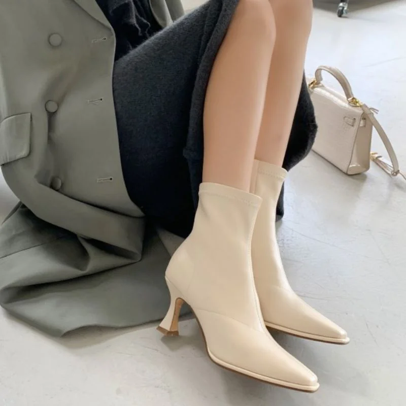 Size 33-41 Women Boots Strange Heel Ladies Winter Shoes Sexy Fashion Ankle Boots Party Club For Woman Footwear