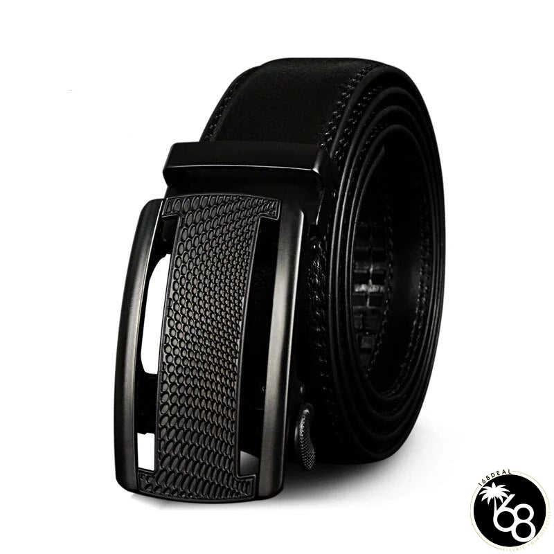 Men's Cowskin Automatic Metal Buckle Plain Pattern Strap Belts | 168DEAL