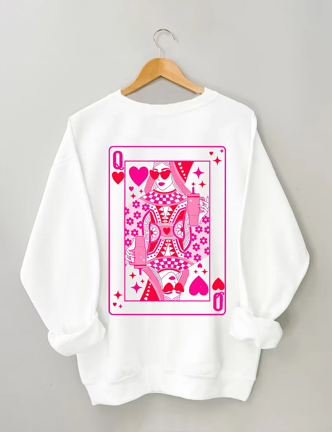  Queen Of Hearts Valentine's Day Sweatshirt 