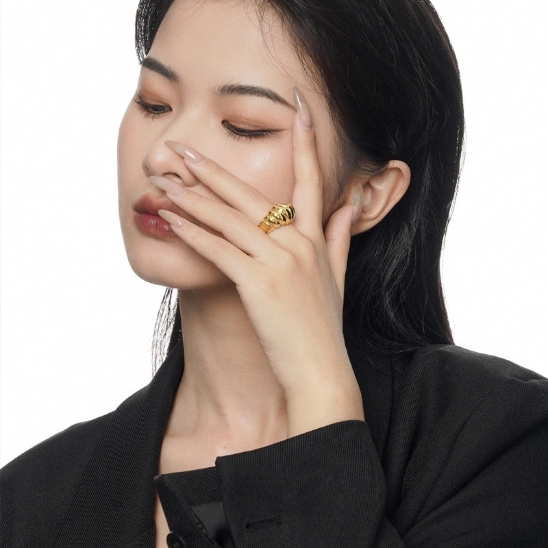 925 Sterling Silver Geometric Open Rings