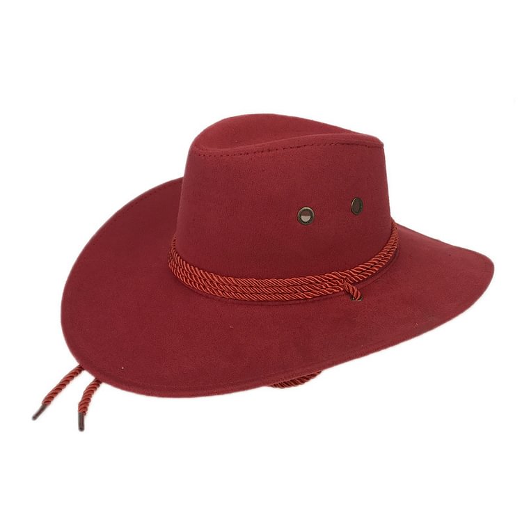 Casual Suede Outdoor Sunshade Hat Western Cowboy Denim Hats
