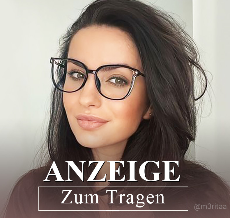 Walden Schwarz Cateye Brille