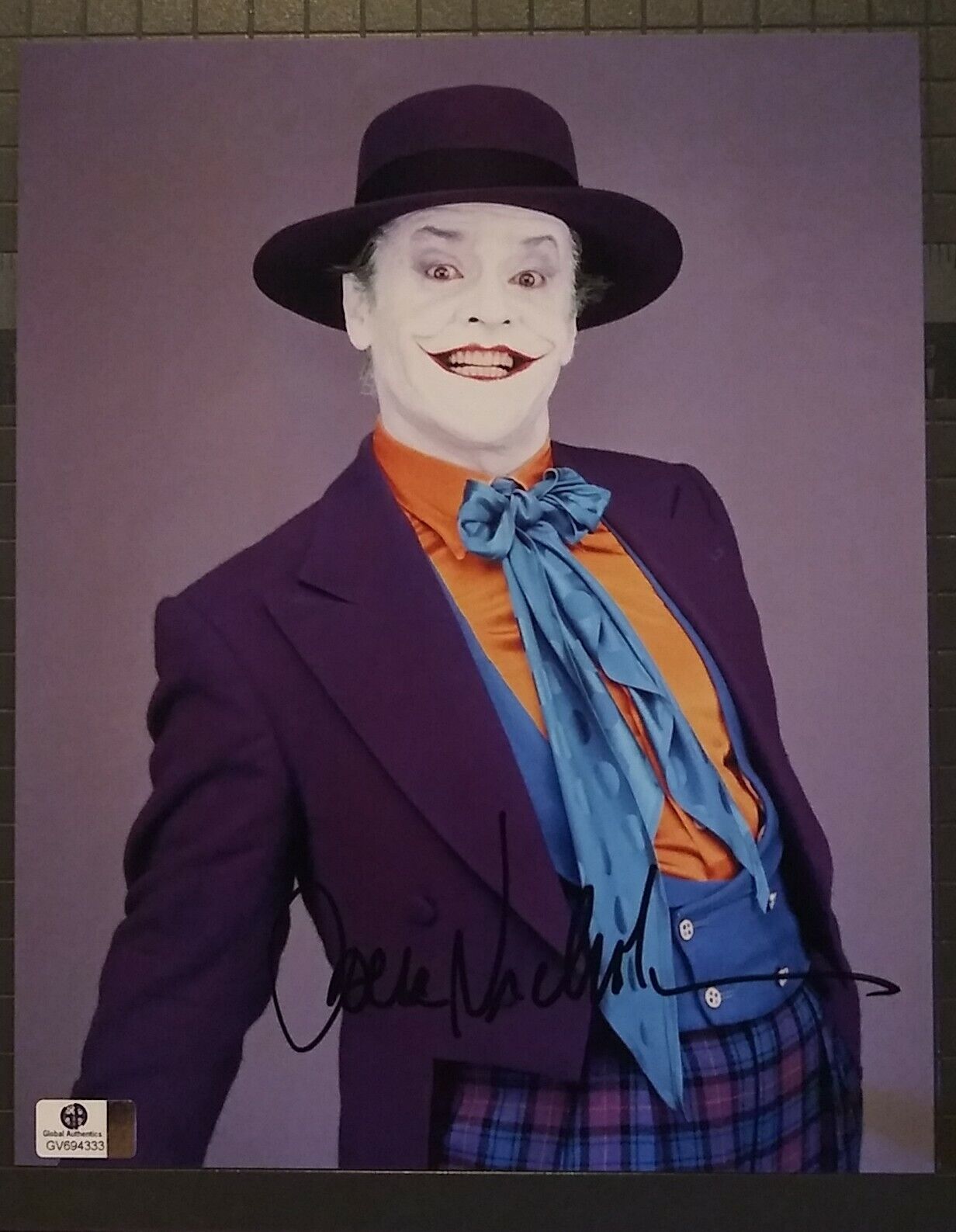 Jack Nicholson signed 8x10 COA GAI