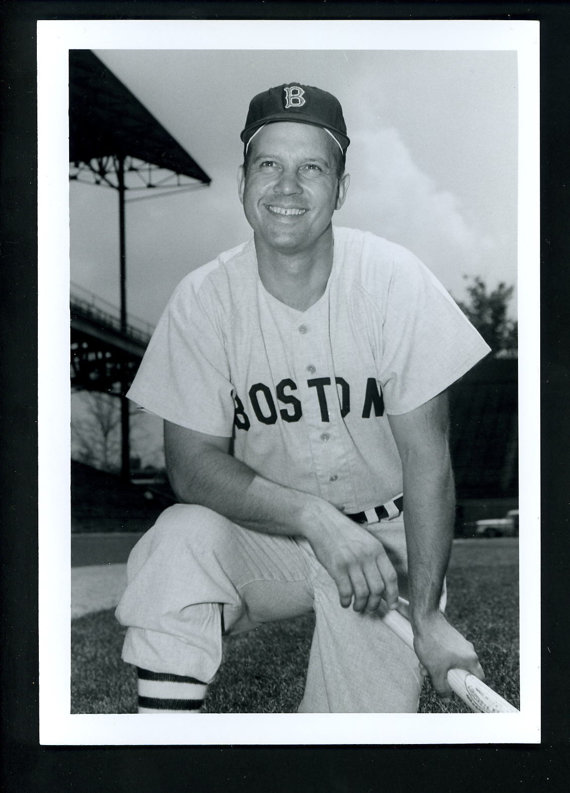 Vic Wertz circa 1959 Press Original Photo Poster painting by Don Wingfield Boston Red Sox