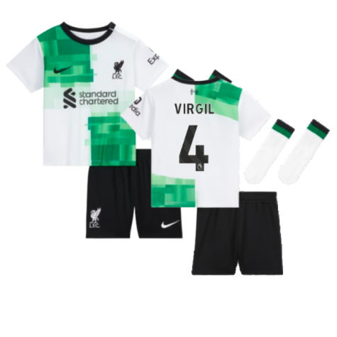 Maillot FC Liverpool Virgil van Dijk 4 Extérieur 2023/2024 Junior Enfant