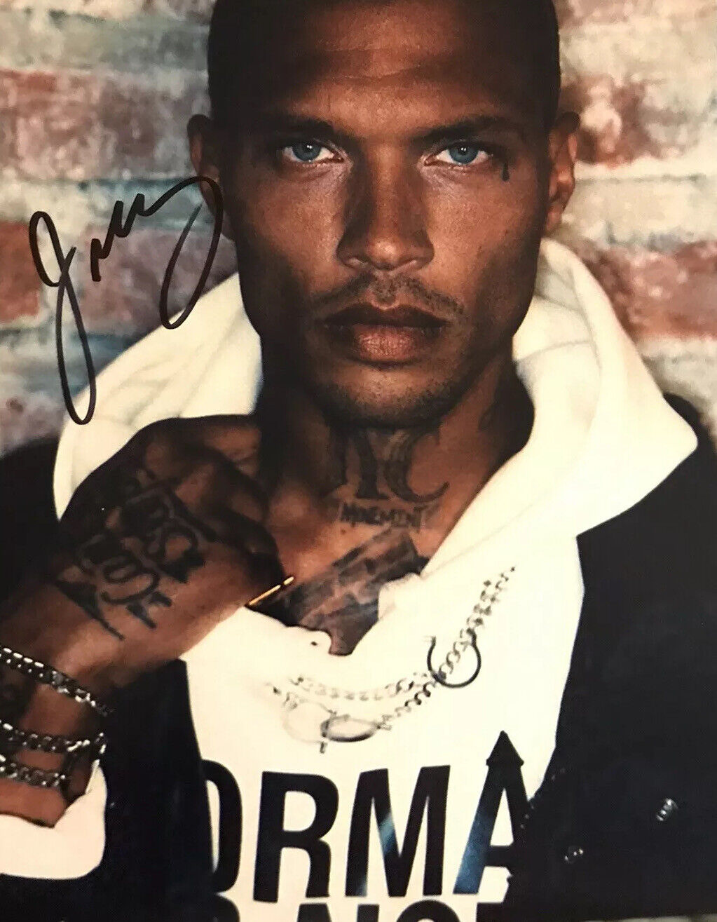 Jeremy Meeks signed Autographed 8x10 Photo Poster painting Sexy Male Model Shirtless