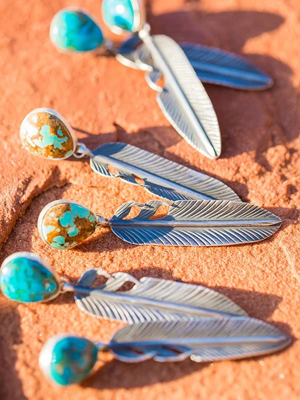 agle Feather Earrings