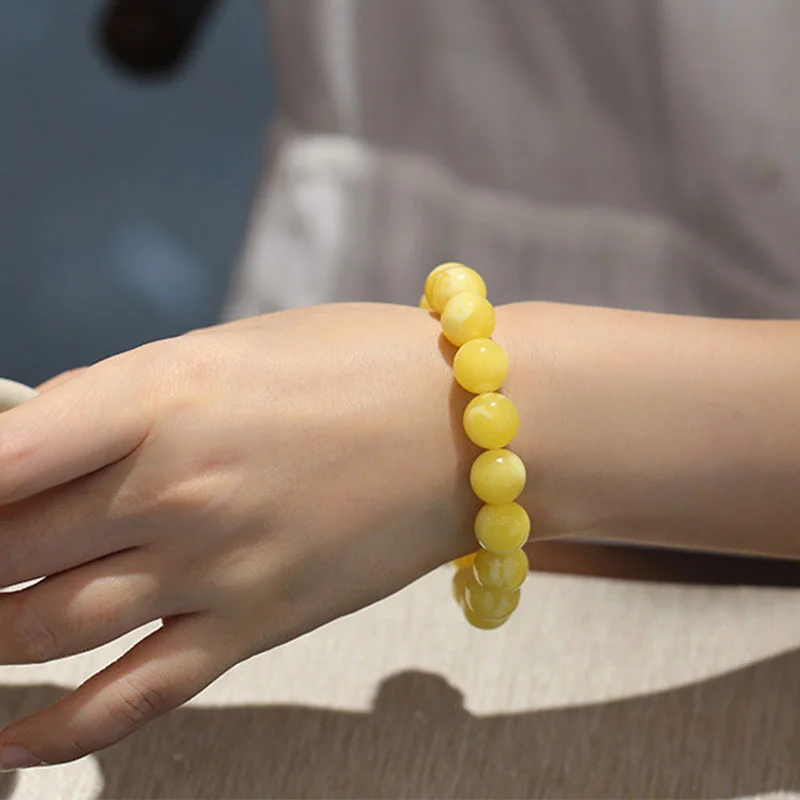 Amber Bead Emotional Balance Adjustable Bracelet