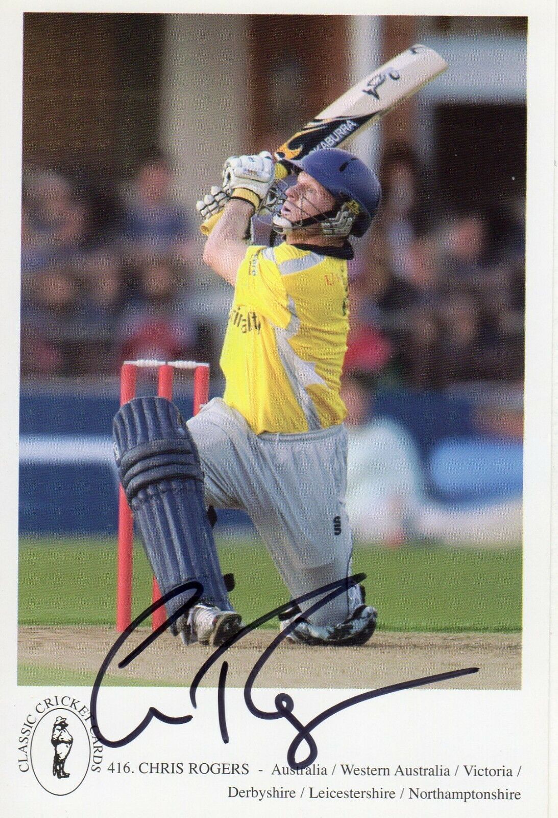 CHRIS ROGERS AUTOGRAPH, CRICKET, SPORT