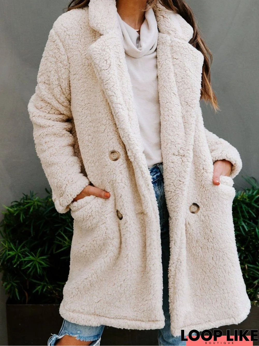 Casual Long Sleeve Outwear Coat