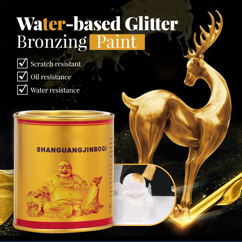 Water-based Glitter Bronzing Paint（Gift Free Brush）