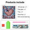 Diamond Painting-DIY Crystal Rhinestone Flag Love