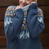 Gioiacombo&trade; Nuovo maglione jacquard ispessito da donna autunno e inverno