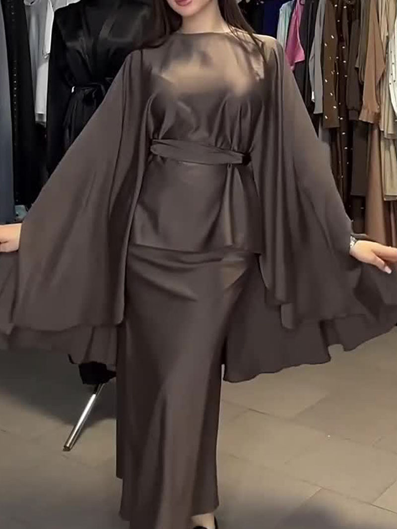Elegant Dolman Sleeve Top and Casual Skirt Set | Oxredo Shop Ramadan Sale