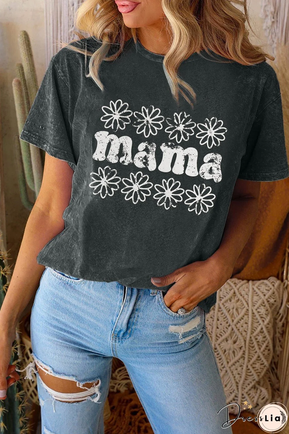 Mother's Day Floral Mama Graphic Tee