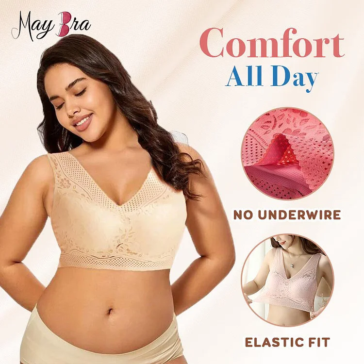 Breathable Soft Comfort Bra (BUY 1 GET 2 FREE) BEIGE+BLACK+PINK